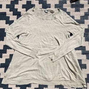 J. Crew Women's 100% Linen Relaxed Fit Light Weight Pullover Beach Sweater Small